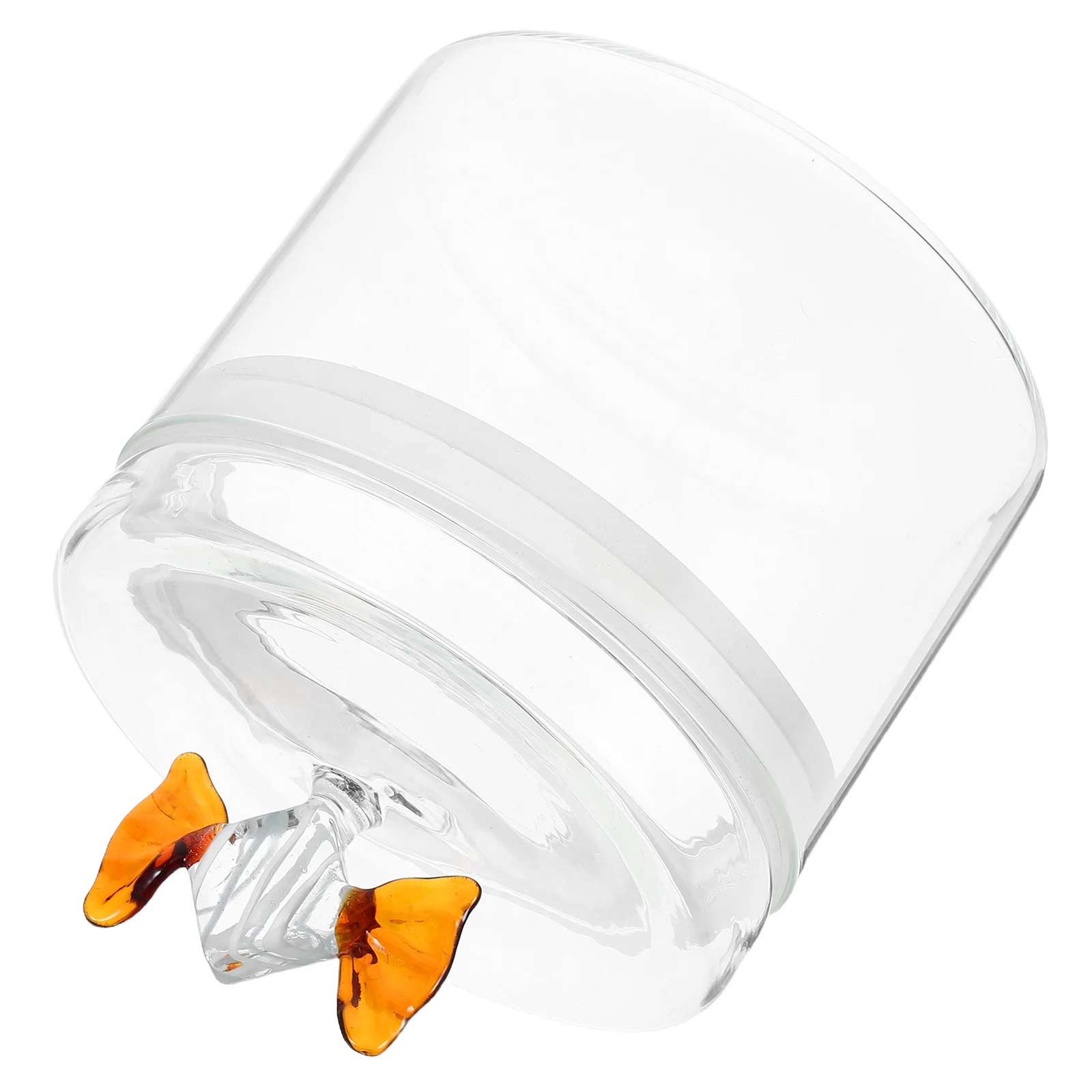 

Creative Candy Jar Airtight Lid Glass Canister Kitchen Snack Nut Storage Decorative Bowl Office Candy Holder with Lid