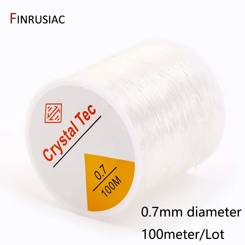0,4–1,0 mm elastische Schnur, transparente Kristall-elastische Linie für die Schmuckherstellung, DIY-Armband, Halskette, Perlenzubehör – Detail 20