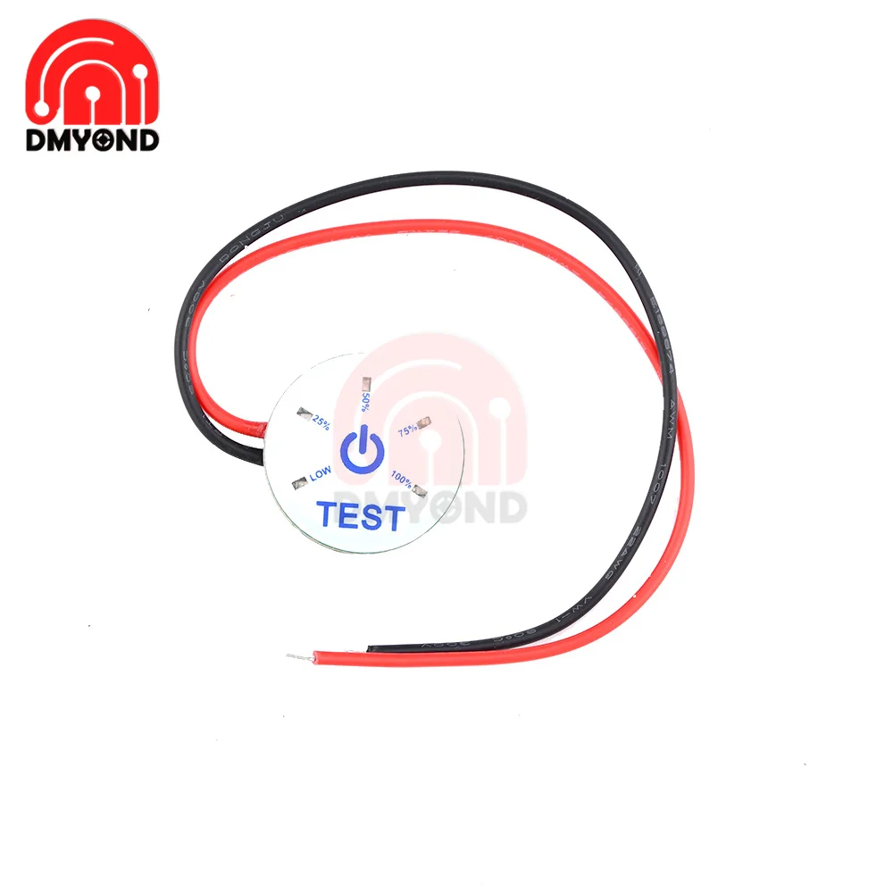 Mini Battery Capacity Indicator Power Level Display 1S 2S 3S 4S 5S 6S Li-ion 12V Lead Acid with Reverse Connection Protection