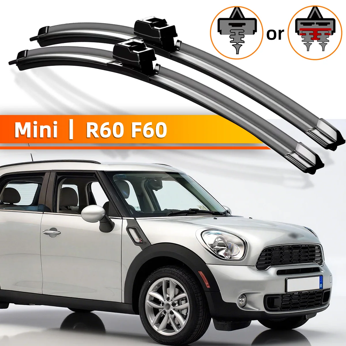 

2pcs Windshield Wiper Blades Suitable For Mini Mini Countryman R60 F60 2010-2023 Windshield Window Accessories 2011 2015 2021