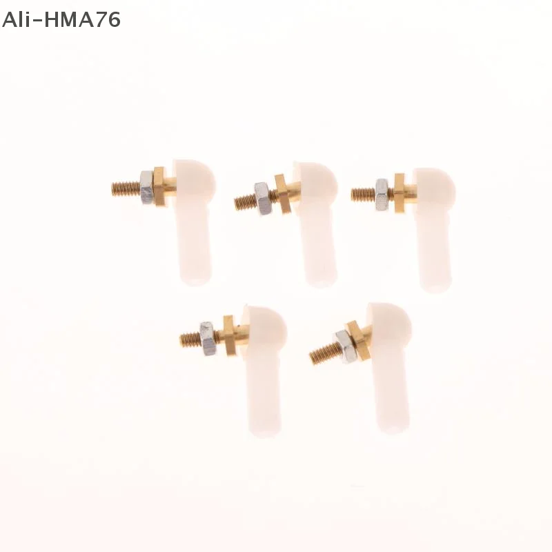 

2/5Pcs DIY RC Gasoline Boat Servo Spare Parts L16/17mm Rod End M2 M3 Ball Joint 2/3mm Black Linkage Rod Ball Head Connector
