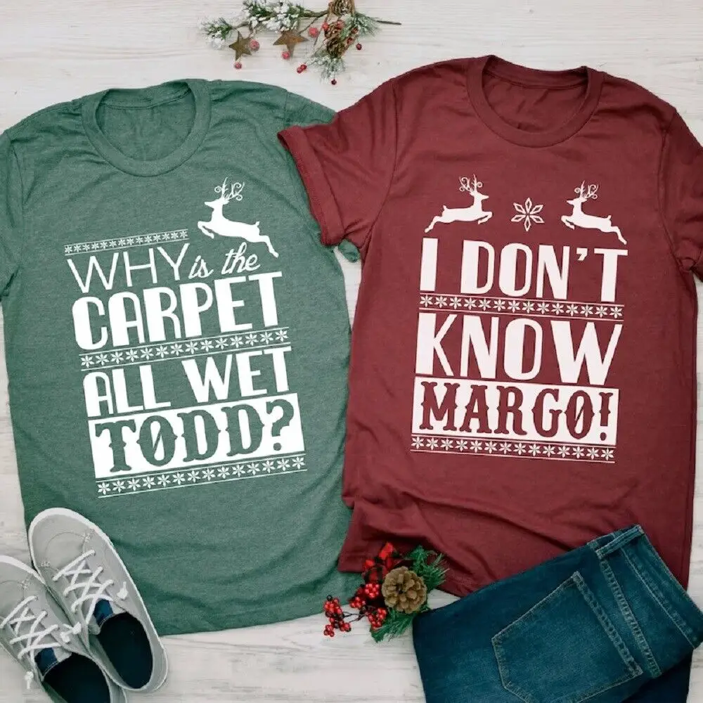 

Christmas Vacation Todd And Margo Shirt, Couple Christmas Shirts