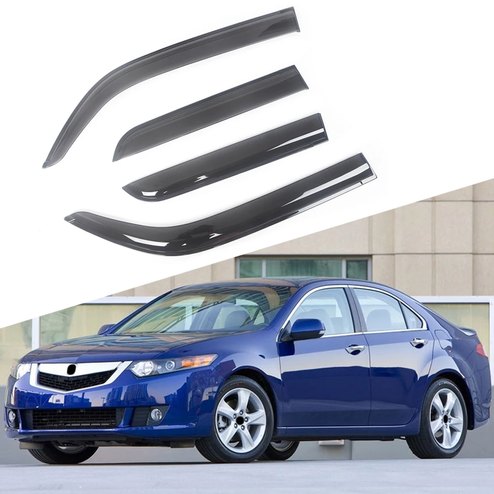 ل Acura TSX 2008-2009 سيارة الجانب نافذة قناع الشمس المطر الحرس الظل درع المأوى حامي غطاء الكسوة الإطار ملصق اكسسوارات