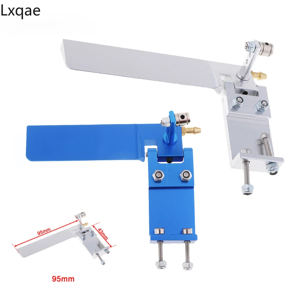 1 Stücke RC Boot Aluminiumlegierung Marke Neue 75mm 95mm Metall Saugwasser Ruder Für Fernbedienung RC Boote CNC Upgrade Teile