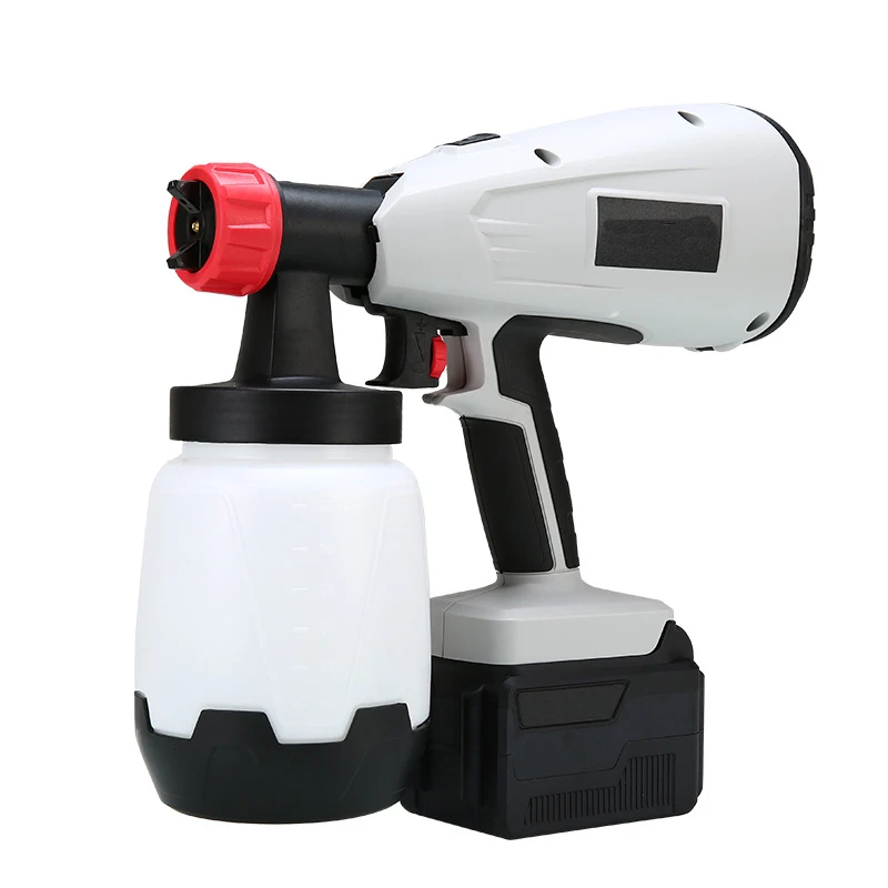 800W Handheld Lithium Electric Paint Spray -Gun 21V High Voltage Spray -Gun