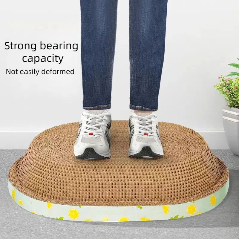 Cardboard Cat Scratchers Round Shape Scratching Bed Scratch Lounge for kitten play scratch