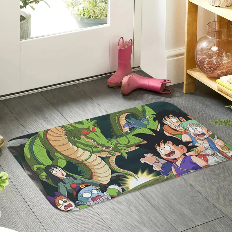 Anime Doormat Entrance Door T-Dragons T-Balls Living Room Porch Foot Mat Non-slip Custom Hallway Bedroom Balcony Bath Rug Home