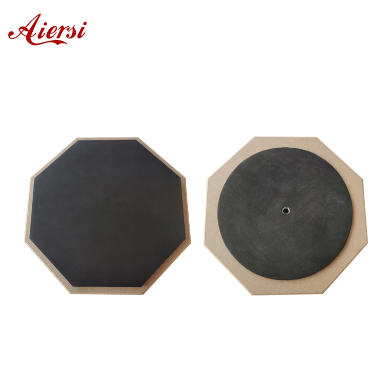 Aiersi-Silent Drum Practice Pad, Gray and Black Color, 8 Inches