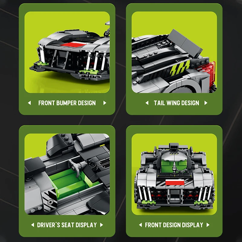 مجموعة مكعبات بناء أوتو تكنيك 9X8 للبالغين، مجموعة نماذج السيارة، ألعاب أطفال هدية للأولاد والأطفال 1338 قطعة