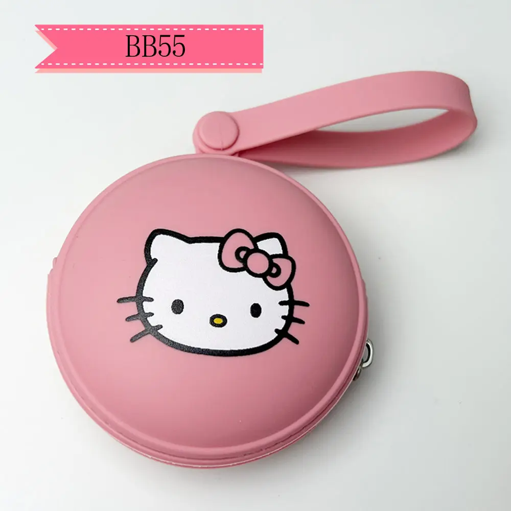 1PCS Hello Kitty cartoon printed Silicone Baby Pacifier Nipple Bag Portable Storage Box