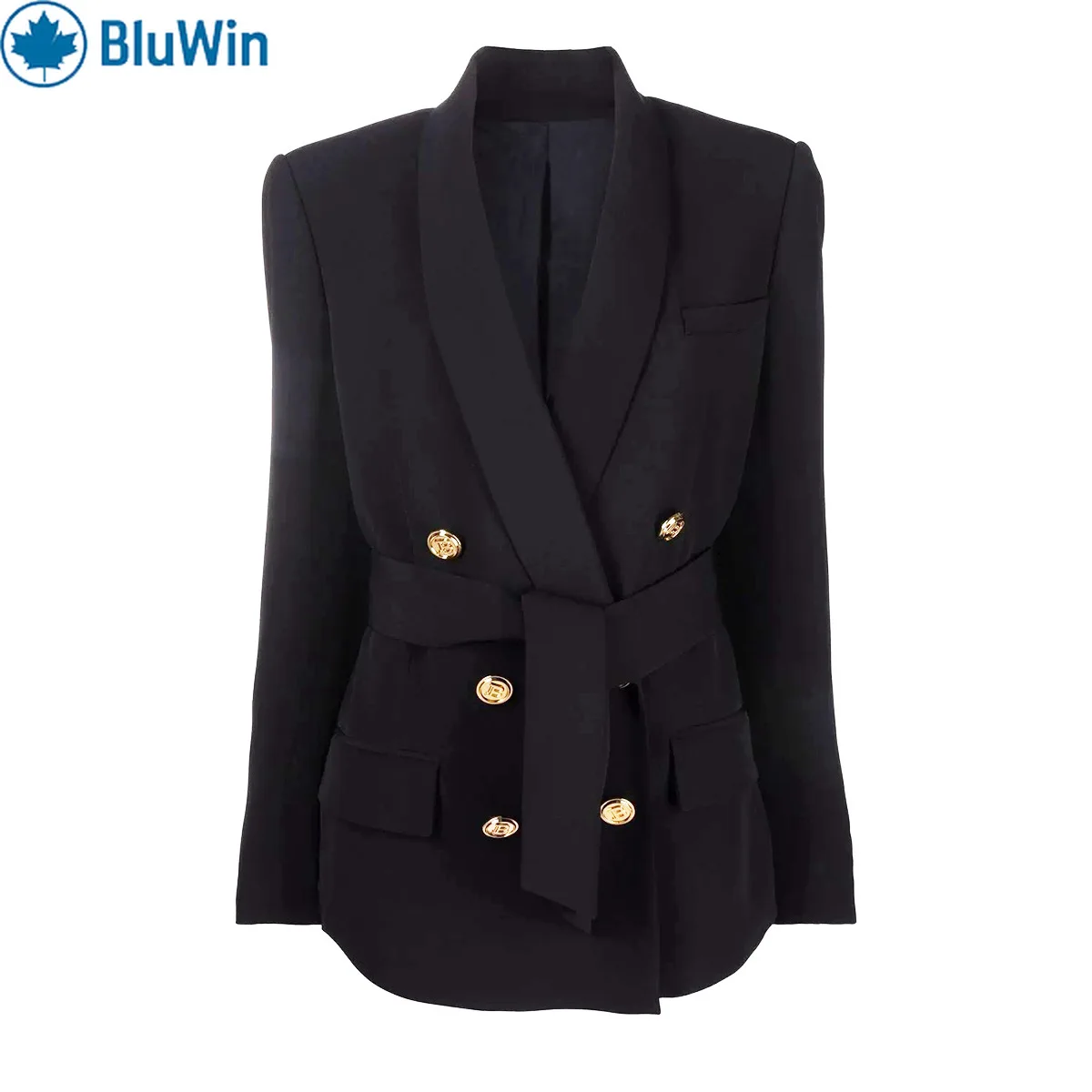 

URBANCHIC 2Colors 2025 Spring Fall Luxury Apple Collar Women Suit Jacket Blazer Top