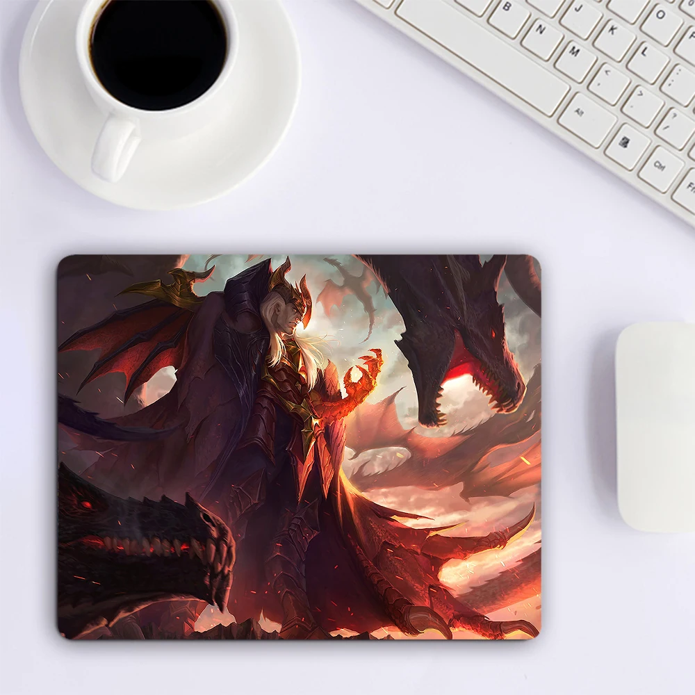 League of Legends-alfombrilla de ratón pequeña Swain, accesorios para juegos de ordenador, teclado, alfombrilla de ratón para ordenador portátil, escritorio de oficina, PC Gamer