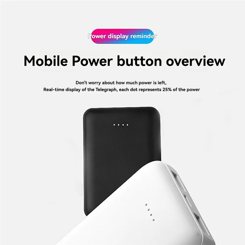 

A37T-Power Bank Portable Mini Charger Fast Charging External Battery Pack For Heating Vest Jacket Scarf Socks Gloves