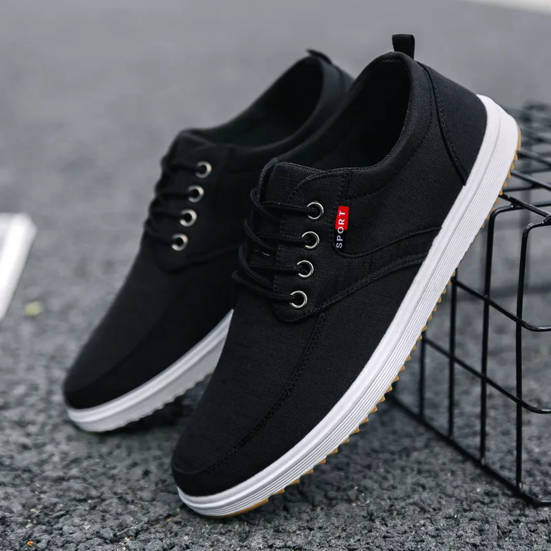 New Canvas Sneakers Men Vulcanized Odorless Oxfords Shoes Male Casual Breathable Trainers Sport Shoes Boys Student Plimsolls