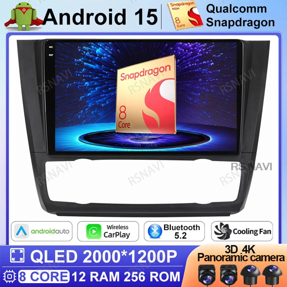 

Android 15 For BMW 1 Series E81 E82 E87 E88 AT 2004 - 2011 Multimedia GPS BT 5G WIFI 4G LTE Head Unit Navigation Viedo Player