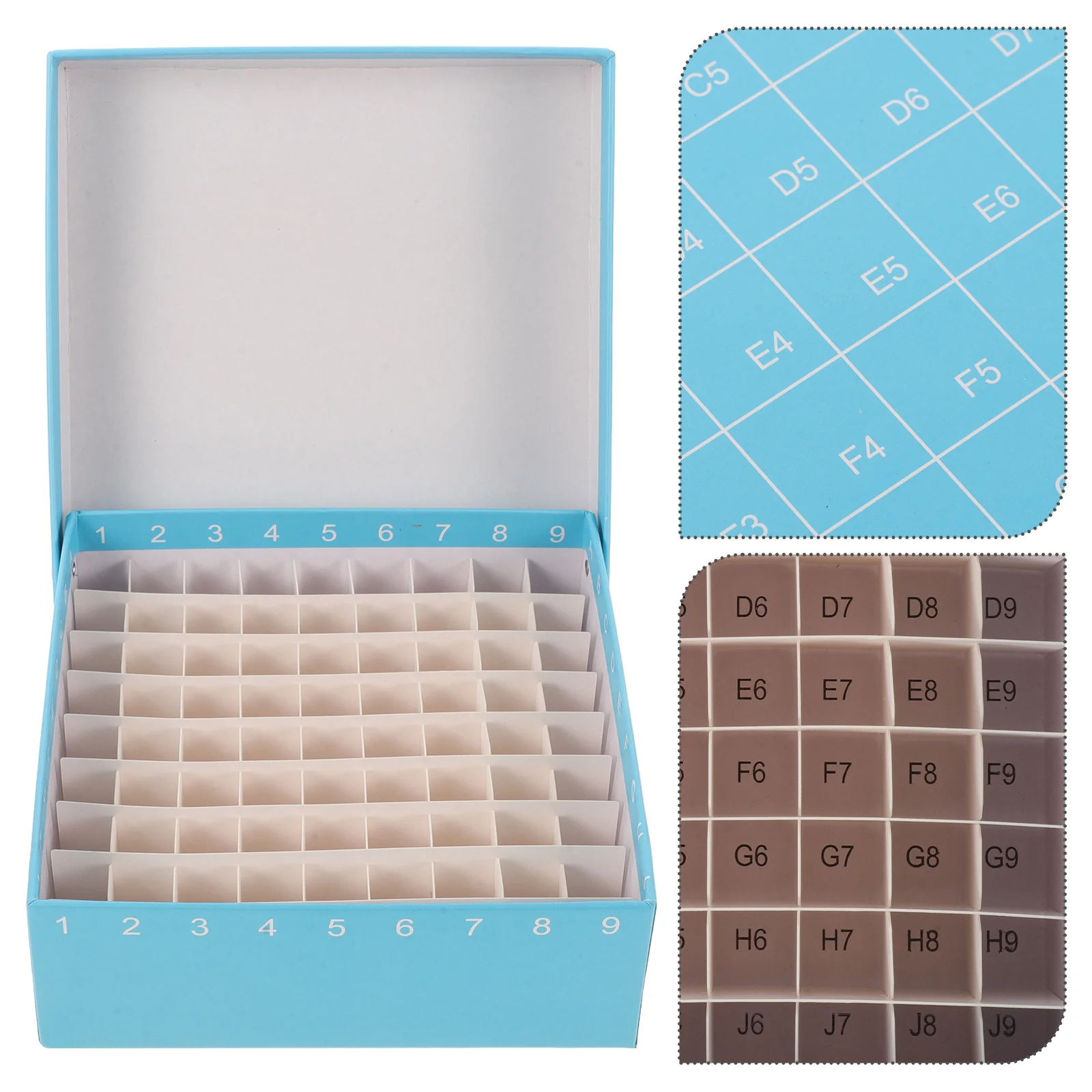 

Sturdy Box For Freezer Durable Microcentrifuge Container Multi Grid Design Easy Identification Organize Samples