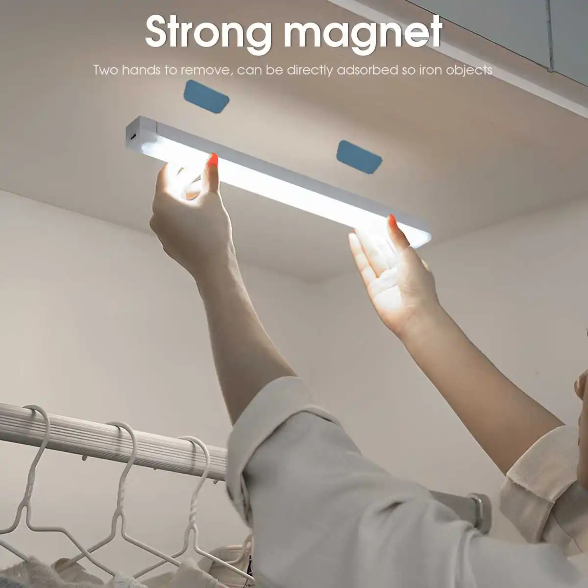 50 cm/30 cm 1 PC PIR capteur de mouvement Portable lampe à LED Rechargeable Portable éclairage intérieur USB lampes lumières batterie lumière