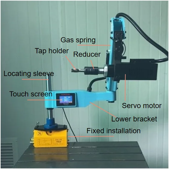 

In Stock M3-M16 Electric Tapping Machine Universal Direction Servo Motor Tapping Arm Electric Tapping Machine