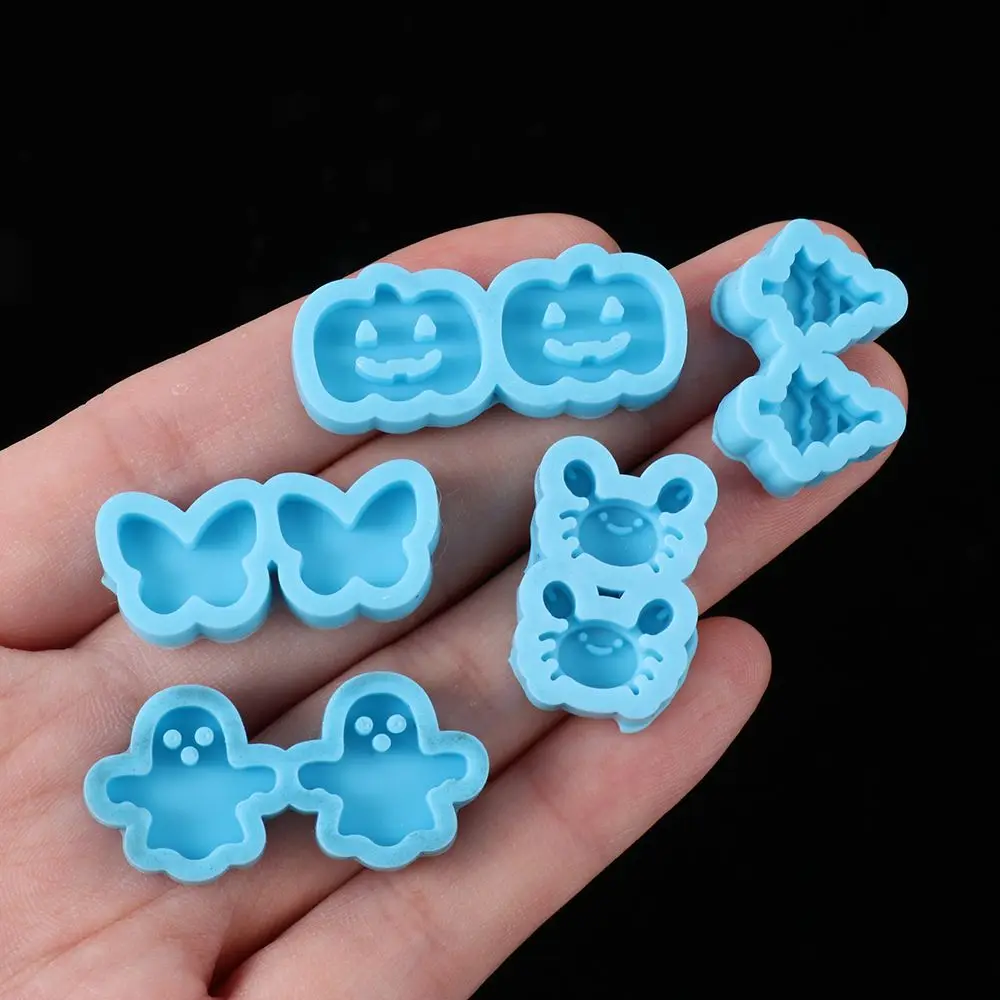 DIY Earrings Resin Mold Merry Christmas Ear Studs Molds UV Epoxy Resin Silicone Mould Handmade Jewelry Making Tools Resin Crafts