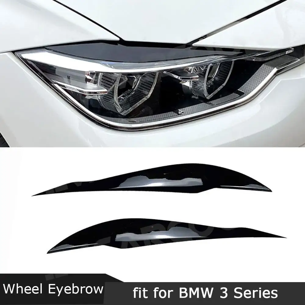 

For BMW 3 Series F30 F31 318i 320i 2012-2018 ABS Front Headlight Eyelid Eyebrow FogLamp Trims Cover Car Decoration Accessories