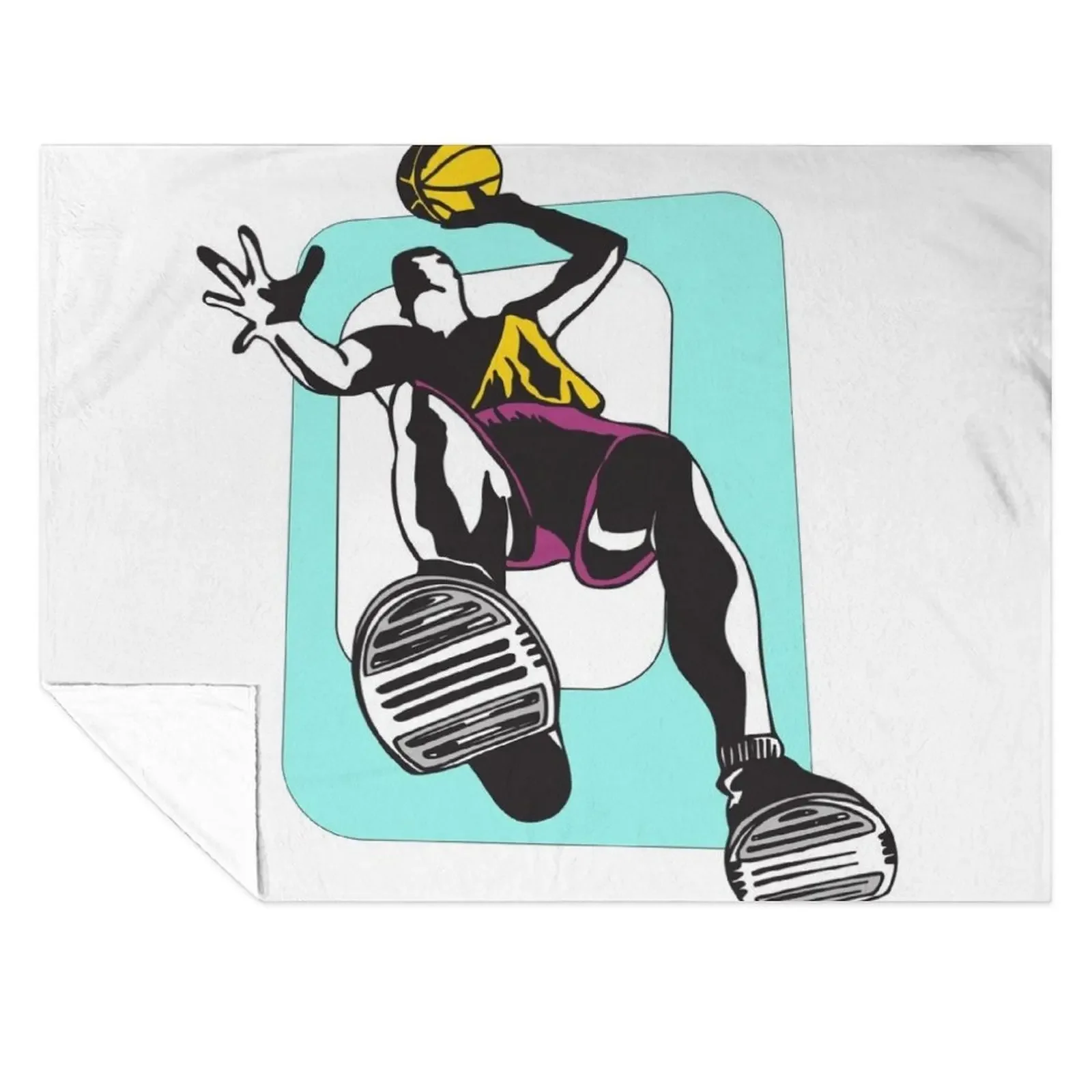 

Basketball Player – Jump High Throw Blanket Picnic Luxury St heavy to sleep Thins Blankets