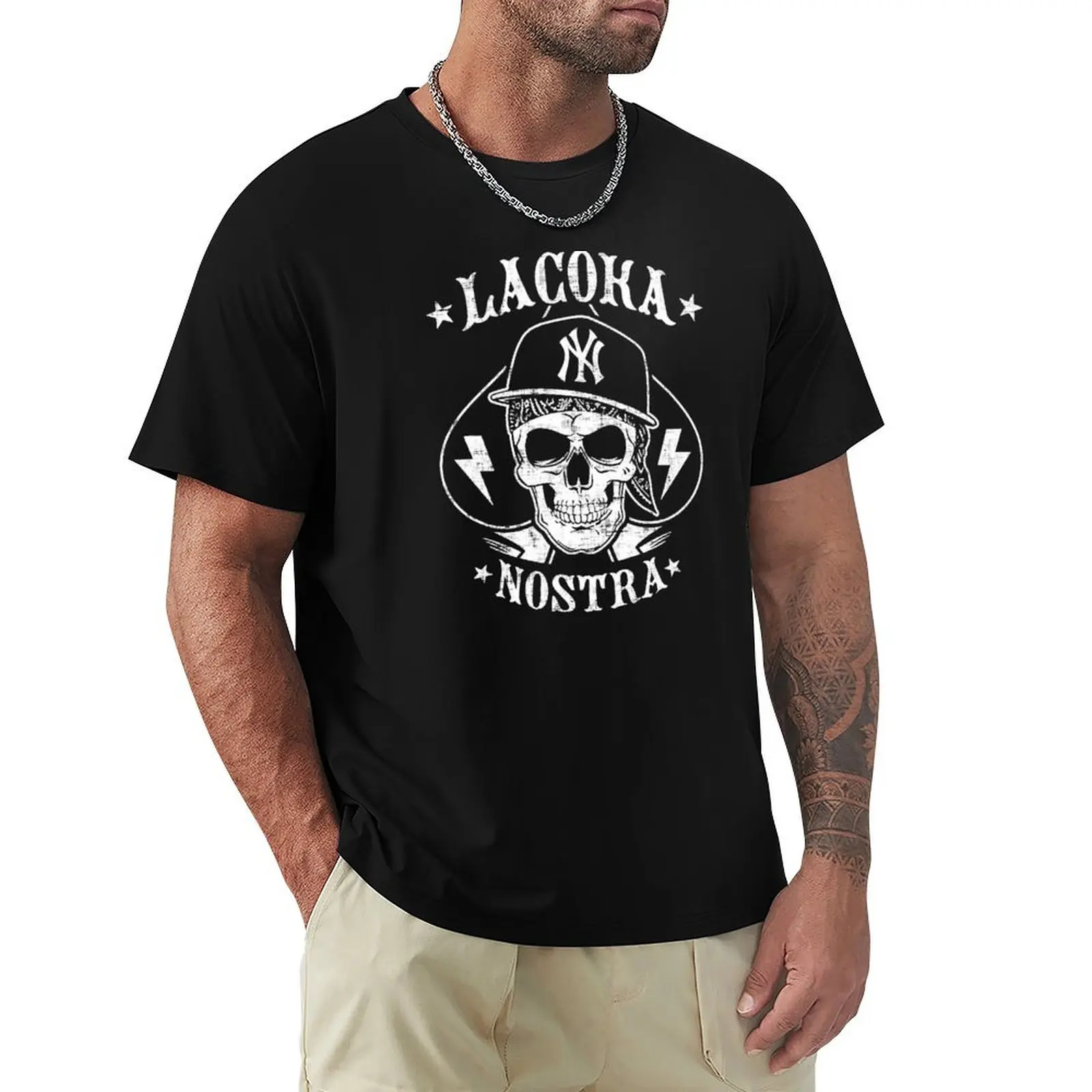 

LCN La Coka Nostra T-Shirt Man t-shirt kawaii clothes hippie clothes Short sleeve tee Men's t-shirt