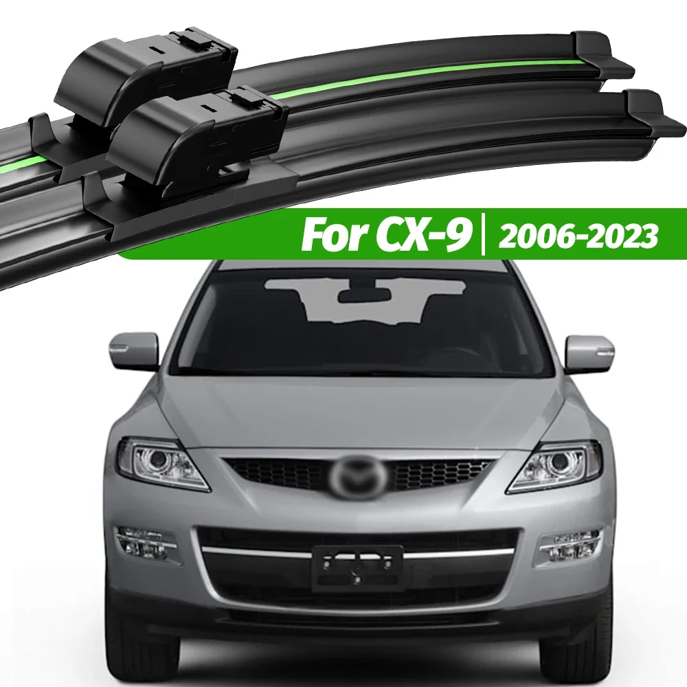 

For Mazda CX-9 CX9 CX 9 2006-2023 2pcs Front Windshield Wiper Blades 2007 2009 2015 2016 2019 2020 Windscreen Window Accessories