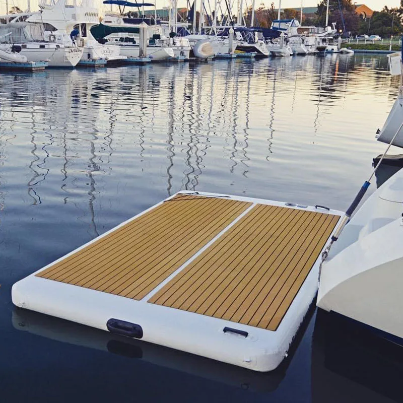 Plastic  Marine Aluminum PVC Inflate Dock Pier Floating Swimming Pool Fishing Platformpromote sales