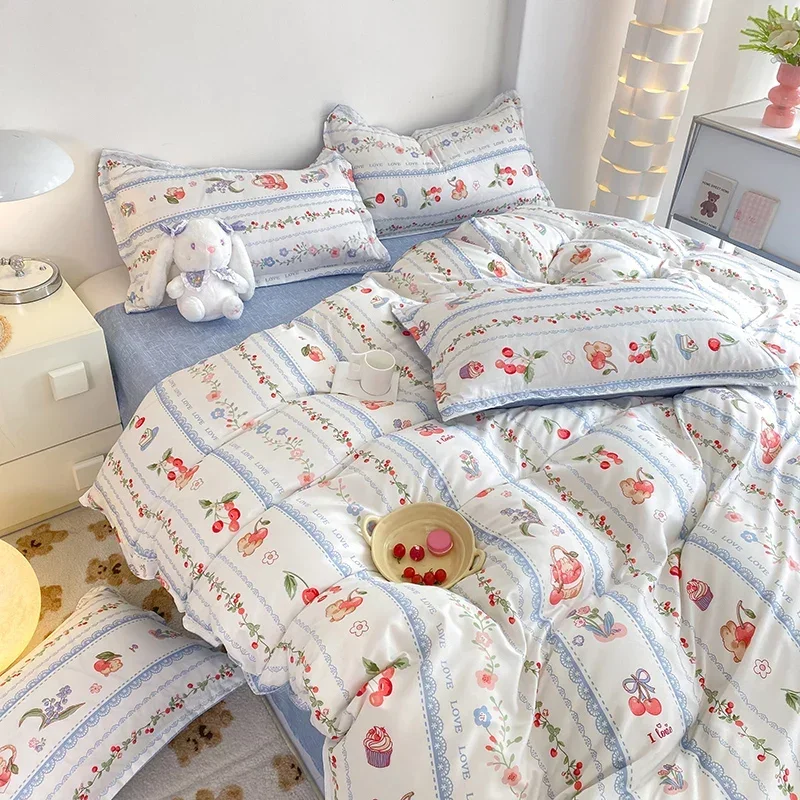 4-piece bedding set comforter set Soft and comfortable  for be suited to four seasons Suitable for the room dormitory