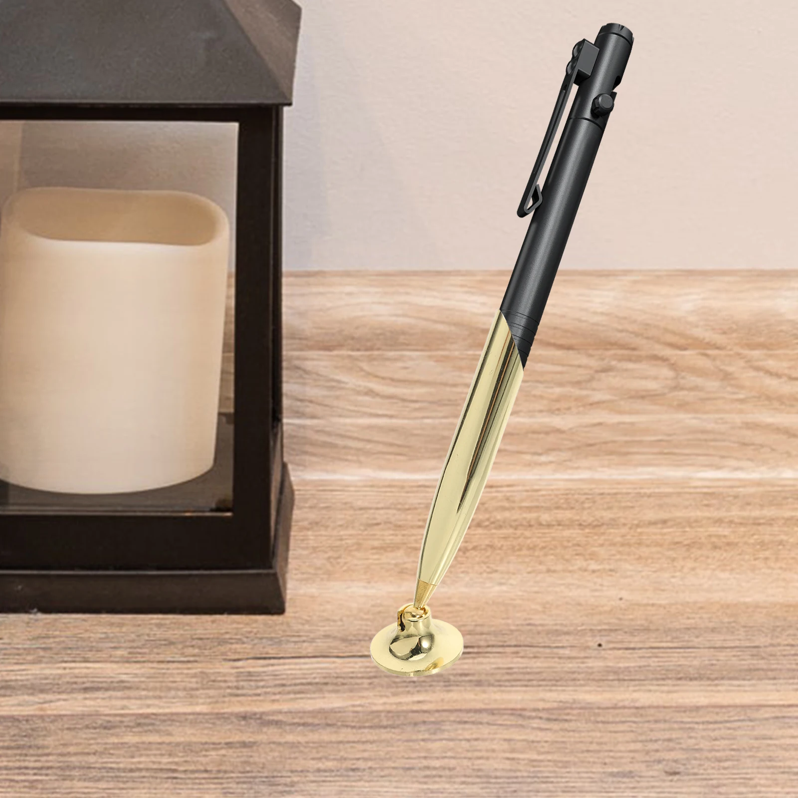 

4pcs Signature Base Metal Calligraphy Stand Desk Minimalist Office Supplies Single Pen Stand Locker Writing Ballpoint Pen Holder
