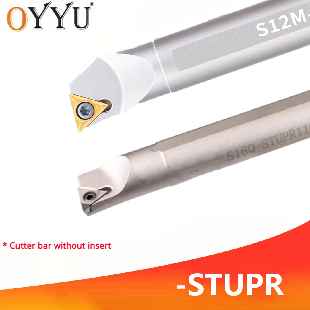 

OYYU S08K S10K S12M S14N S16Q S20R STUPR09 STUPR11 Белый пружинный стальной внутренний держатель инструментов с ЧПУ, хвостовик STUPR, расточная оправка, использование TPMT