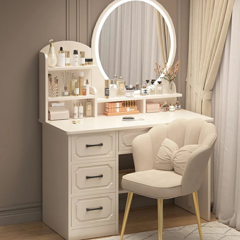 

Beauty Makeup Dressing Tablestorage Tool Chest Wood Bedroom Cosmetics Beauty Cabinet Women Mesa De Maquillaje Home Furniture