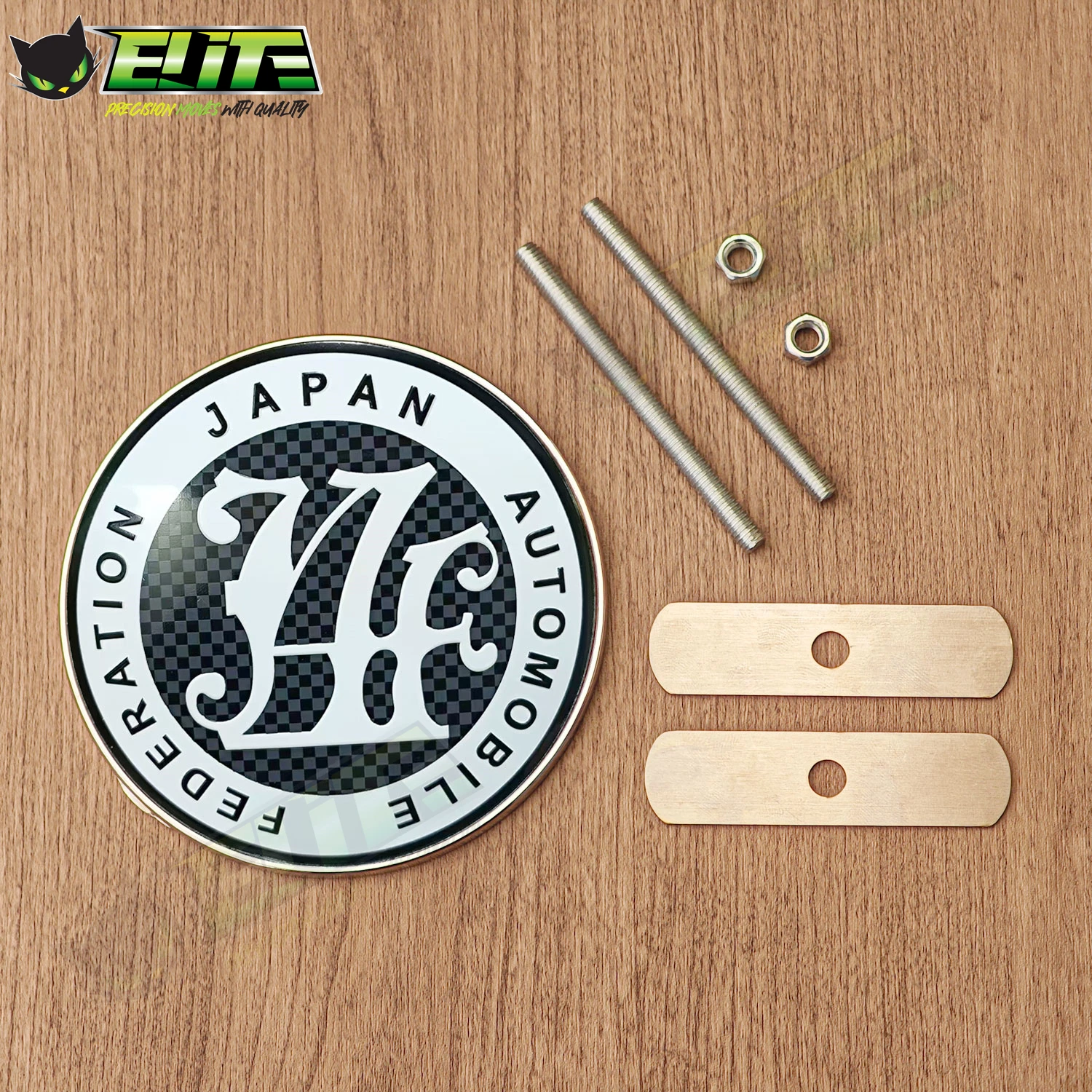 Japan Automobile Federation JAF METAL Emblem Badge For All Cars