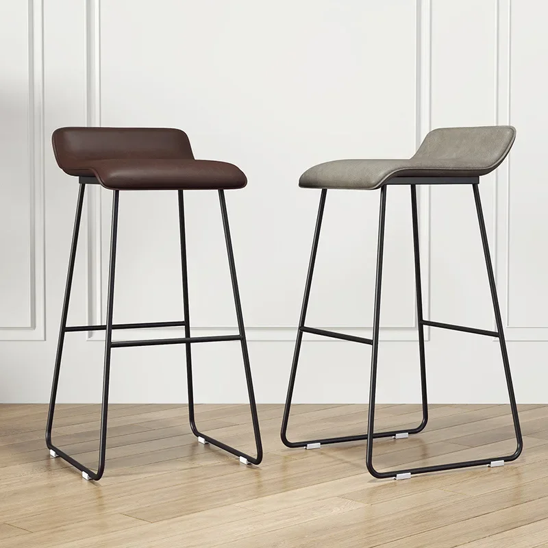 Tabouret haut de luxe pour cuisine, chaise de petit déjeuner, piste de bar moderne, chaise de créateur, salon de beauté, meubles