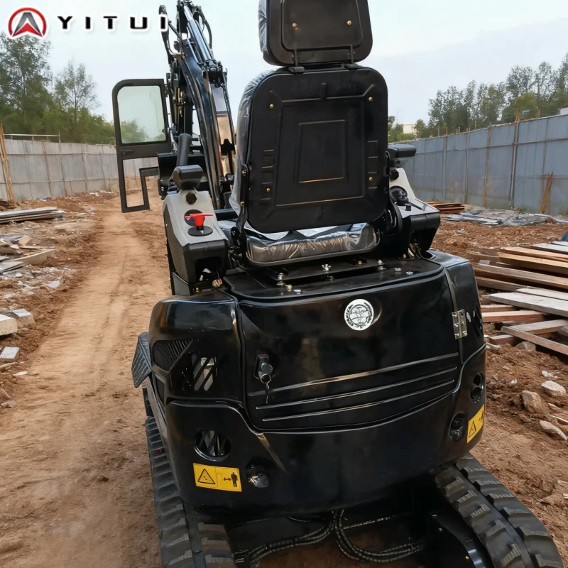 Miniexcavadora multifuncional personalizada, excavadora sobre orugas pequeña, ingeniería de jardín, microexcavadora, máquina de zanjas para el hogar y la granja