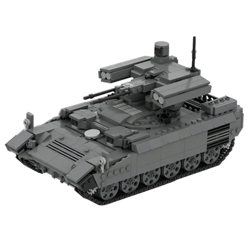 Moc Building Bricks Military Terminator BMPT-72 Tank Model Technology Armored car  Blocks Construstion Toy DIY Set Assembly Gift