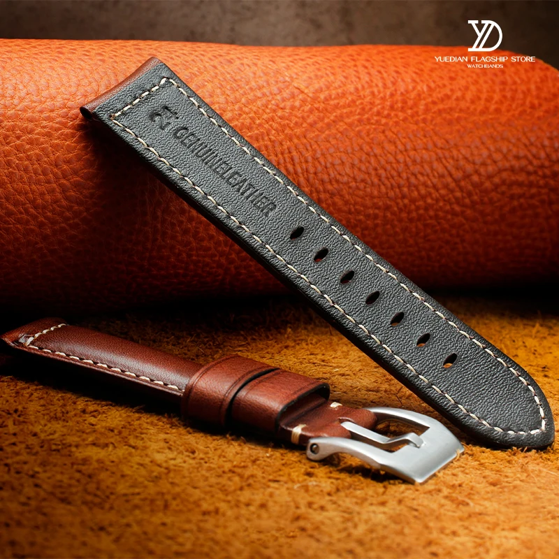 High quality Watch band Bracelet 20mm 22mm 24mm 26mm Italian soft cowhide strap For Panerai PAM111 441 Fossil Luminox Watchband