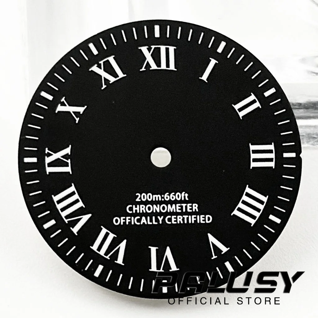 29mm Black Blue Green Gray Watch Dial For NH35 NH36 ETA 2824 2836 Miyota 8215 821A Movement Watch Faces Replacement Parts