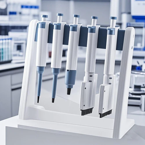 Imagen 2 del producto Pistola de micropipeta de laboratorio de calidad H, pipeta de un solo canal, pipeta de plástico ajustable Digital, medio esterilizable en Autoclave con punta