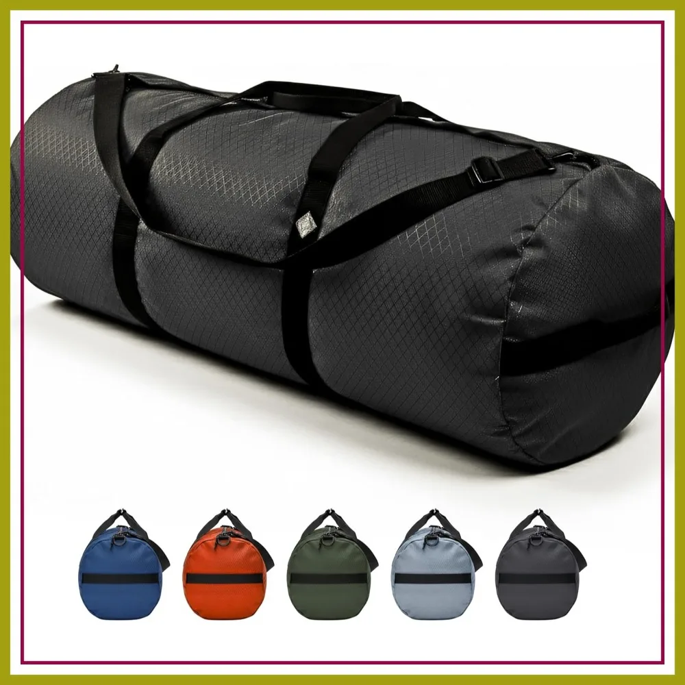 

175L Extreme Duffel Bag, Heavy-Duty 1050D Tuff Cloth, Diamond Ripstop, Reinforced Stitching - Black (18" x 42")