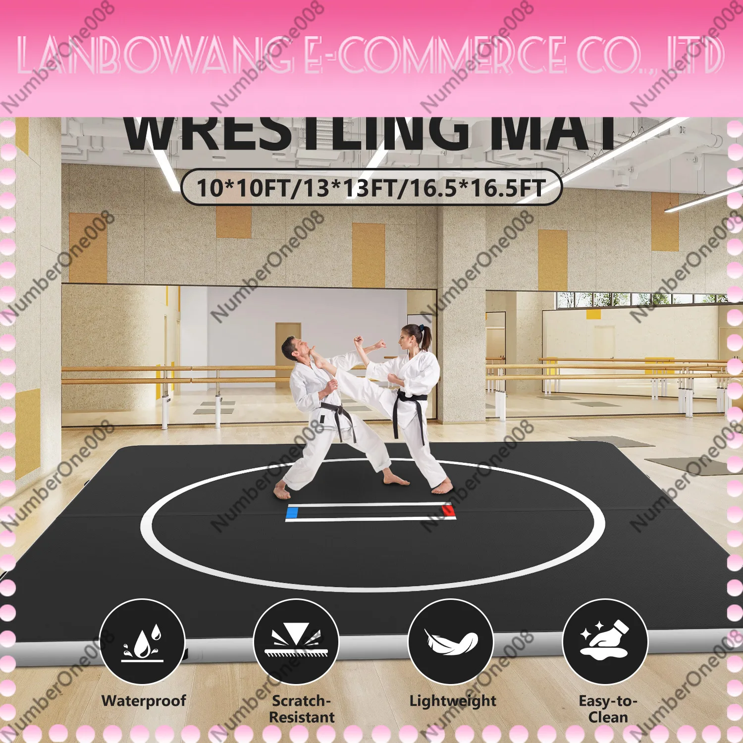 Inflatable Wrestling Training Mat Judo Taekwondo Gymnastics Tumbling Air Mat Sports Protective Floor Pad