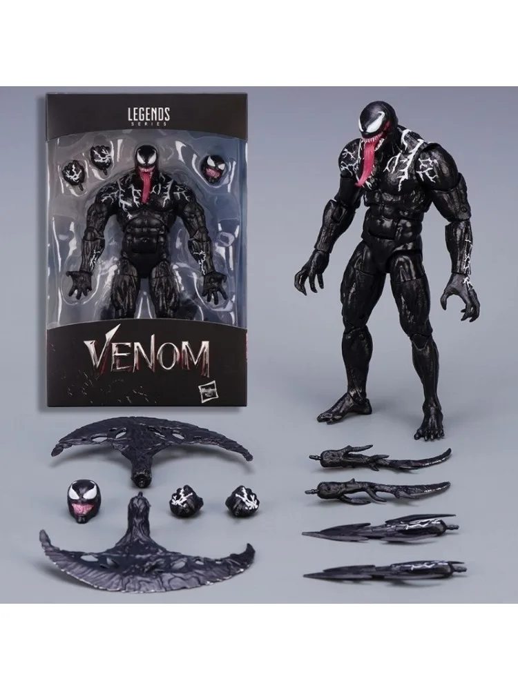 Figurka akcji SHF Venom Symbiosis, 18 cm, ruchoma, model, pasuje do figurek kolekcjonerskich, prezent, element wystawowy. — 2