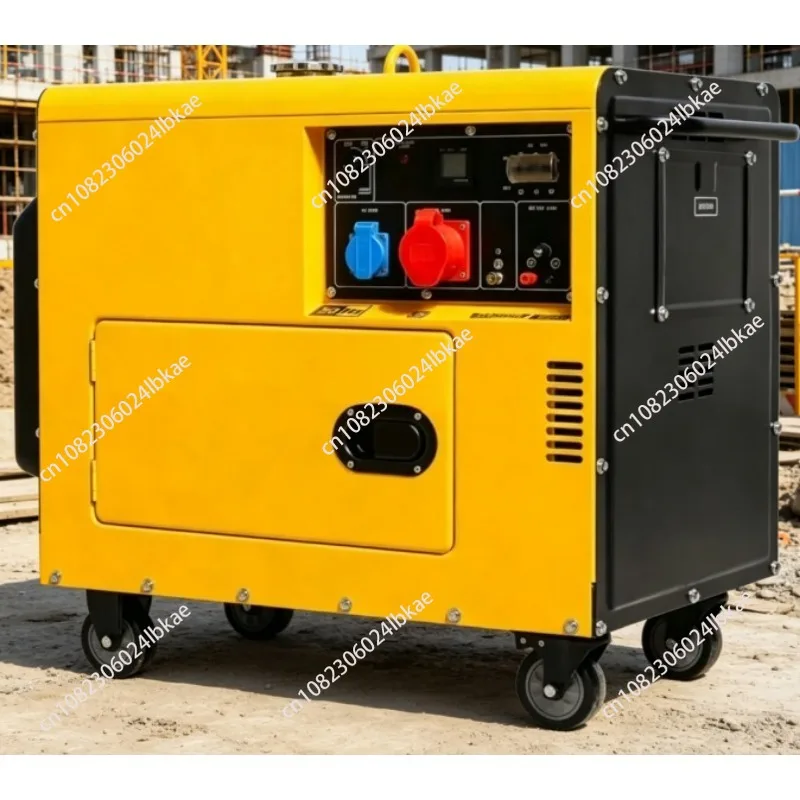 5kw/8kva/10kva outdoor portable diesel generator for home silent frequency conversion emergency power supply unit