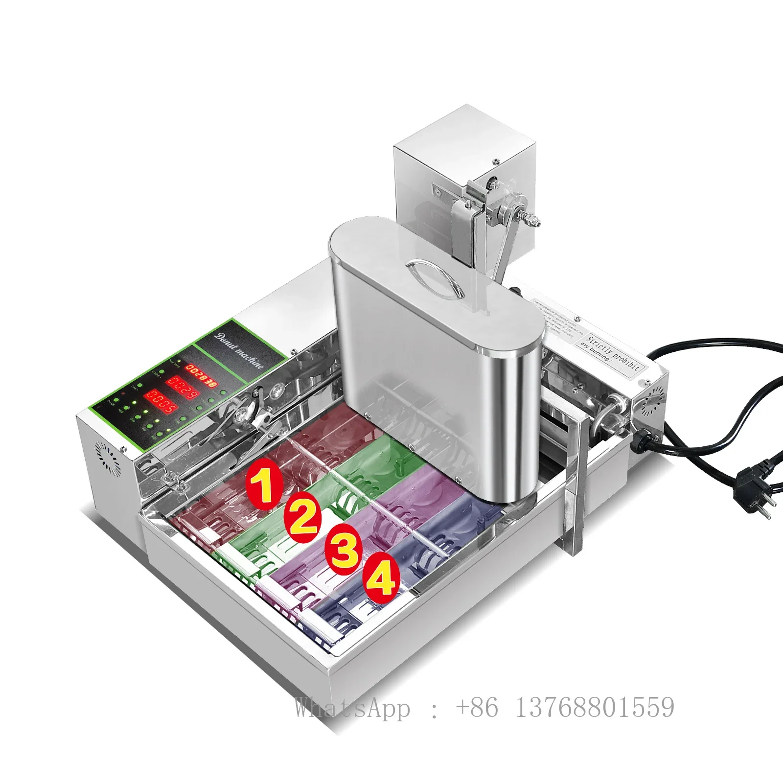 4 Line Popular Commercial Automatic Lokma Donut Machine/mini Doughnut Making Machine/donut Maker