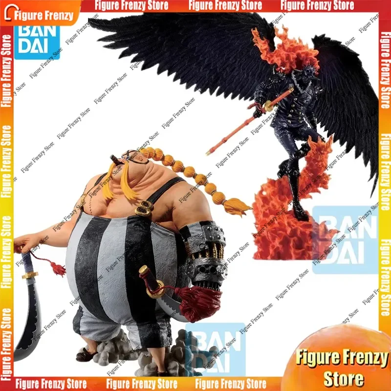 

Spot SaleIn Stock Bandai original Ichiban Kuji Anime ONE PIECE EX AB Reward Queen King Kaido Action Figures Collection Mol Ornam
