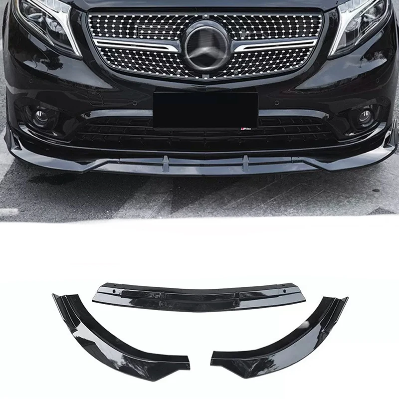 

Suitable for Mercedes Benz W447 V260 V250 V220 V200 front bumper lip chin spoiler diffuser car sports modification kit