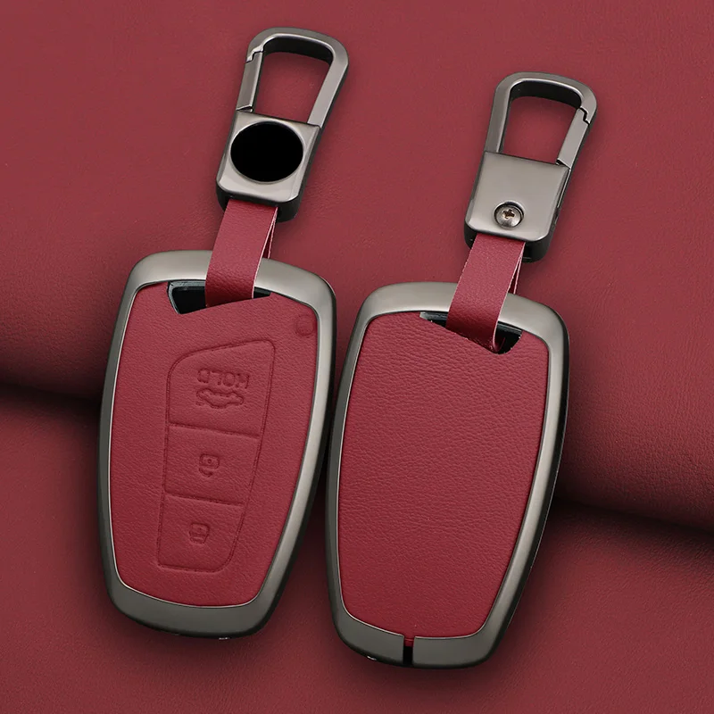 

Car Key Case Cover for Hyundai Grand Santa Fe 3 DM Ix45 Ix35 Genesis DH Grandeur Azera HG Equus 2013-2016 Alloy Shell Fob Keycha