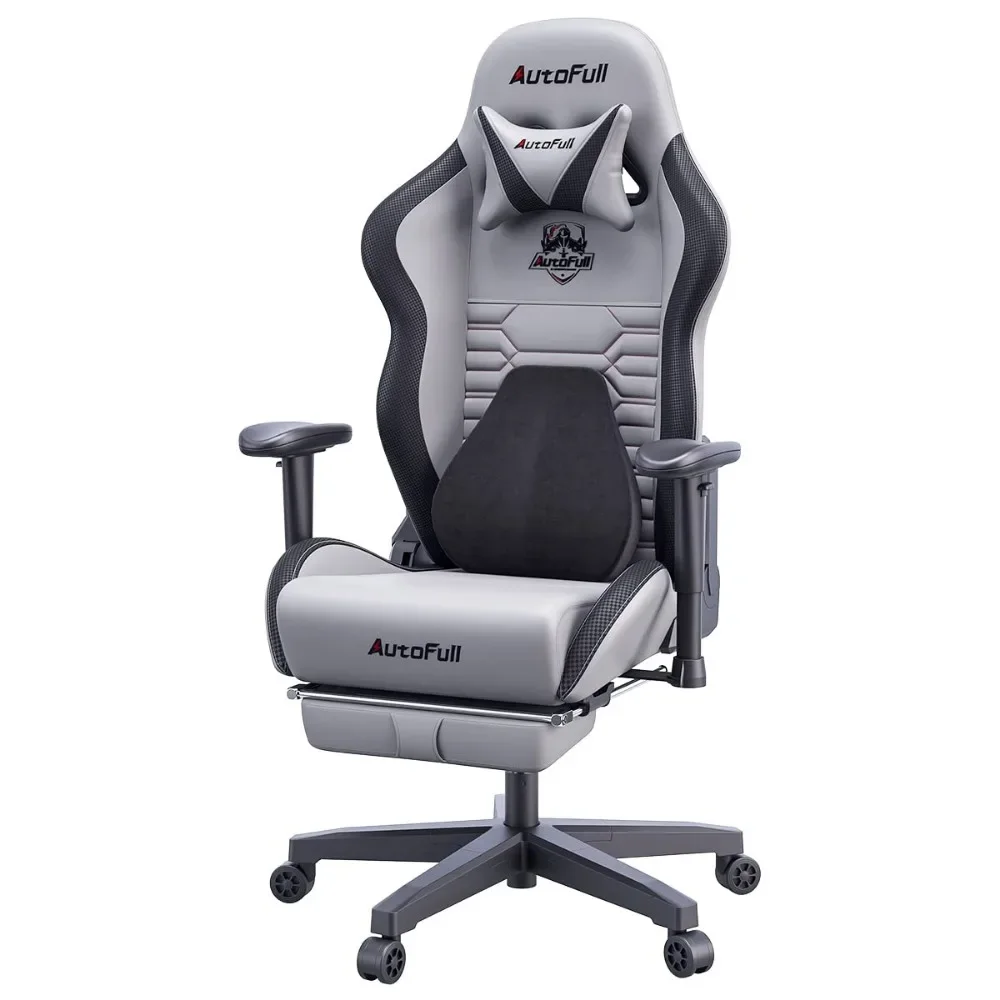 

New Gaming Chair Office Chair PC Chair With Ergonomics Lumbar Support, Racing Style PU Leather High Back Adjustable