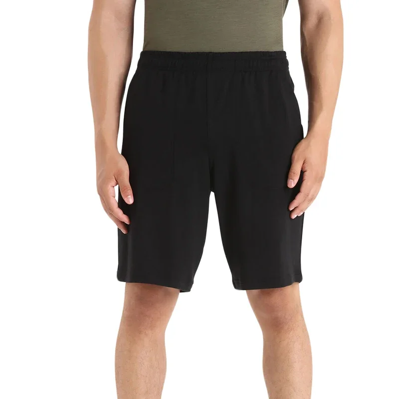 70% Merino Wool Shorts for Men Merino Shifter Shorts Outdoor Casual Running Hiking Sports Sweat Shorts Breathable Quick Drying