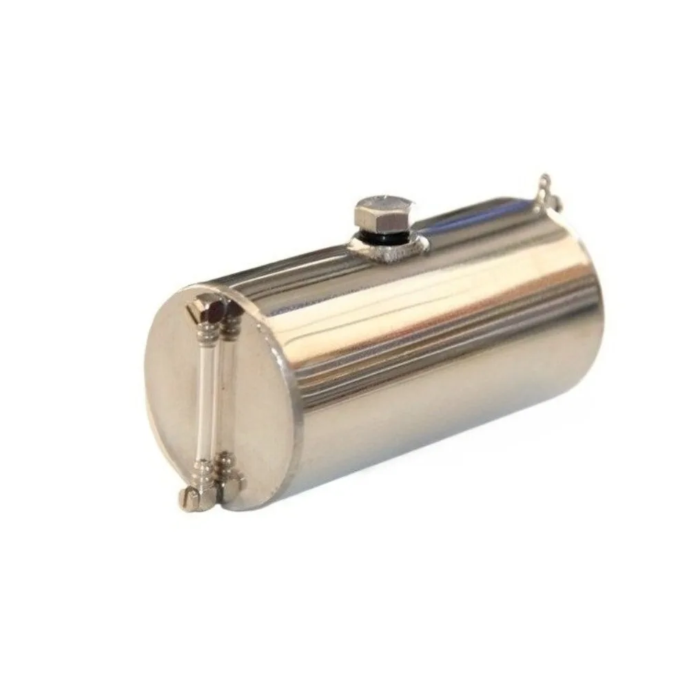 Mini Tanque de Combustible de Acero Inoxidable, Modelo de Motor, Mini Tanque de Combustible de Metal, Bidón de Combustible, Motor de Metanol, Tanque de Agua Redondo, Accesorios